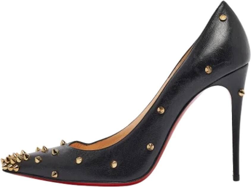 Christian Louboutin Pre-owned Leather heels Black Dames