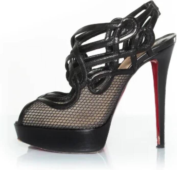 Christian Louboutin Pre-owned Leather heels Black Dames