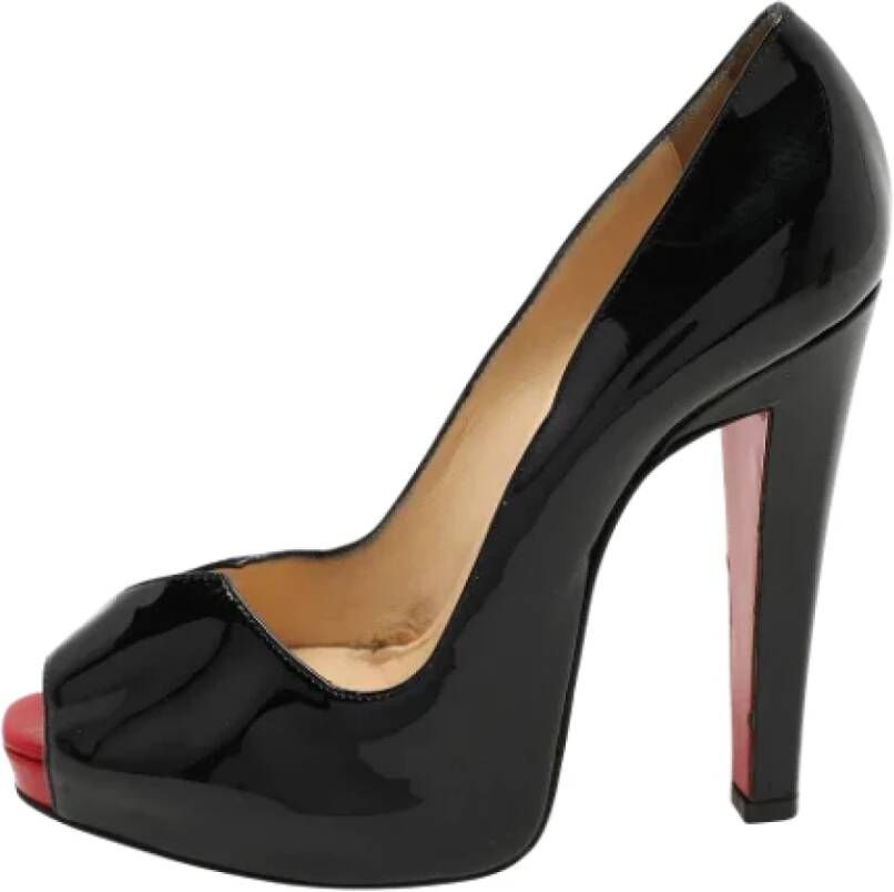 Christian Louboutin Pre-owned Leather heels Black Dames