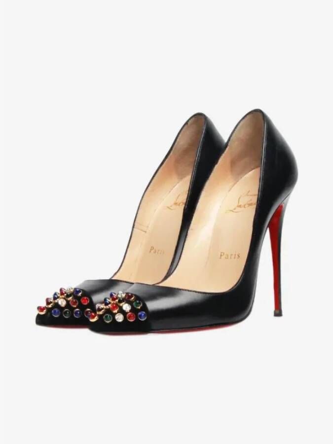 Christian Louboutin Pre-owned Leather heels Black Dames