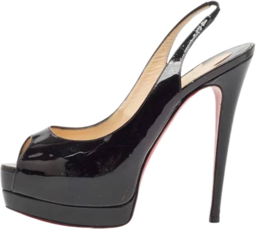 Christian Louboutin Pre-owned Leather heels Black Dames