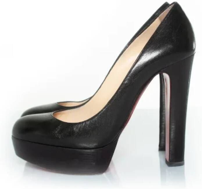 Christian Louboutin Pre-owned Leather heels Black Dames