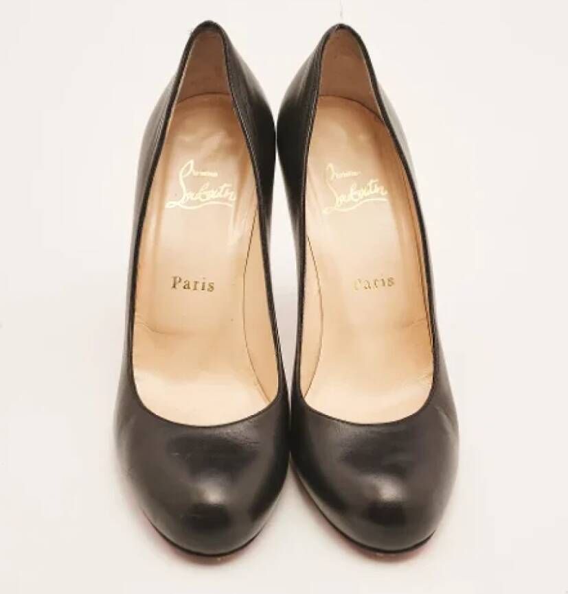 Christian Louboutin Pre-owned Leather heels Black Dames