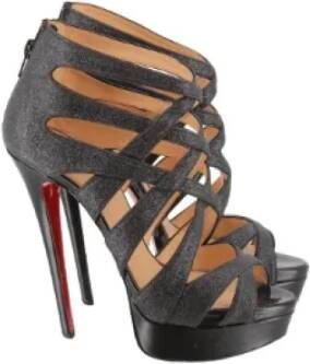 Christian Louboutin Pre-owned Leather heels Black Dames