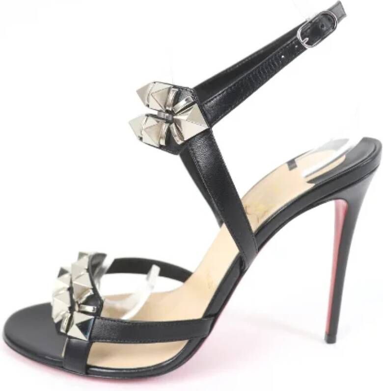 Christian Louboutin Pre-owned Leather heels Black Dames