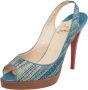 Christian Louboutin Pre-owned Leather heels Blue Dames - Thumbnail 1