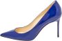 Christian Louboutin Pre-owned Leather heels Blue Dames - Thumbnail 1