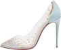 Christian Louboutin Pre-owned Leather heels Blue Dames - Thumbnail 1