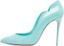 Christian Louboutin Pre-owned Leather heels Blue Dames - Thumbnail 1