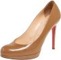 Christian Louboutin Pre-owned Leather heels Brown Dames - Thumbnail 1