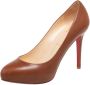 Christian Louboutin Pre-owned Leather heels Brown Dames - Thumbnail 1