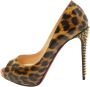 Christian Louboutin Pre-owned Leather heels Brown Dames - Thumbnail 1