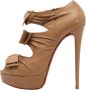 Christian Louboutin Pre-owned Leather heels Brown Dames - Thumbnail 1