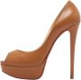 Christian Louboutin Pre-owned Leather heels Brown Dames - Thumbnail 1