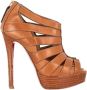 Christian Louboutin Pre-owned Leather heels Brown Dames - Thumbnail 1