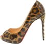 Christian Louboutin Pre-owned Leather heels Brown Dames - Thumbnail 1