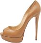 Christian Louboutin Pre-owned Leather heels Brown Dames - Thumbnail 1