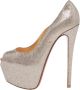 Christian Louboutin Pre-owned Leather heels Gray Dames - Thumbnail 1