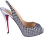 Christian Louboutin Pre-owned Leather heels Gray Dames - Thumbnail 1