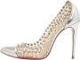 Christian Louboutin Pre-owned Leather heels Gray Dames - Thumbnail 1