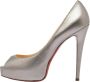 Christian Louboutin Pre-owned Leather heels Gray Dames - Thumbnail 1