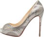 Christian Louboutin Pre-owned Leather heels Gray Dames - Thumbnail 1