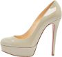 Christian Louboutin Pre-owned Leather heels Gray Dames - Thumbnail 1