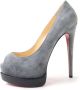 Christian Louboutin Pre-owned Leather heels Gray Dames - Thumbnail 1