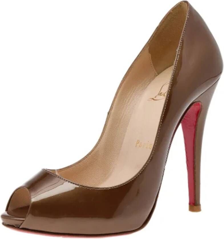 Christian Louboutin Pre-owned Leather heels Green Dames