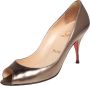 Christian Louboutin Pre-owned Leather heels Green Dames - Thumbnail 1