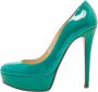 Christian Louboutin Pre-owned Leather heels Green Dames - Thumbnail 1