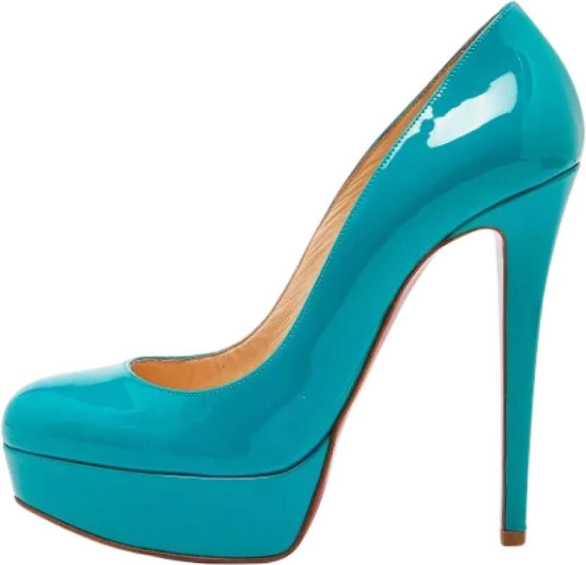 Christian Louboutin Pre-owned Leather heels Green Dames