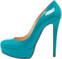 Christian Louboutin Pre-owned Leather heels Green Dames - Thumbnail 1