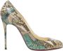 Christian Louboutin Pre-owned Leather heels Green Dames - Thumbnail 1