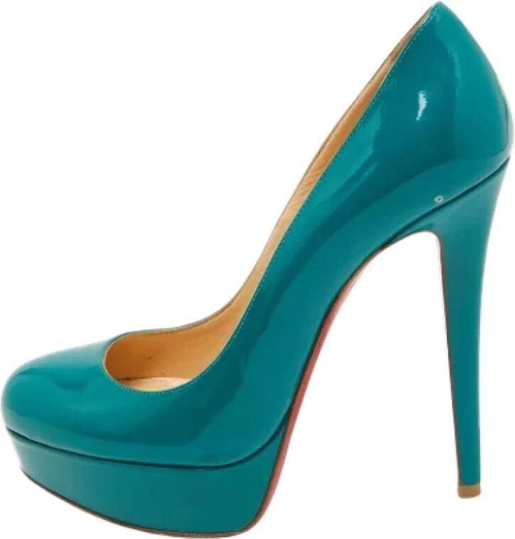 Christian Louboutin Pre-owned Leather heels Green Dames