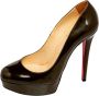 Christian Louboutin Pre-owned Leather heels Green Dames - Thumbnail 1