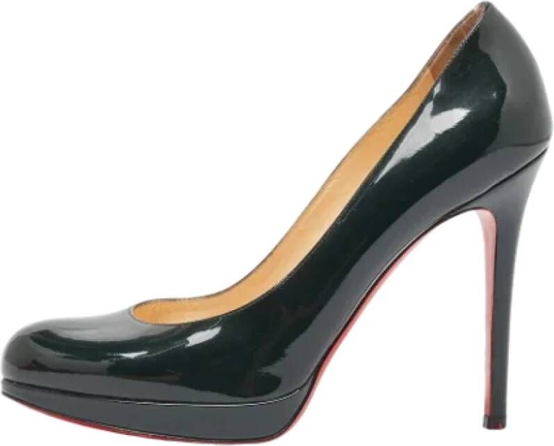 Christian Louboutin Pre-owned Leather heels Green Dames