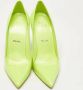 Christian Louboutin Pre-owned Leather heels Green Dames - Thumbnail 1