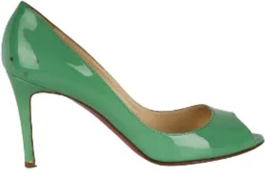 Christian Louboutin Pre-owned Leather heels Green Dames