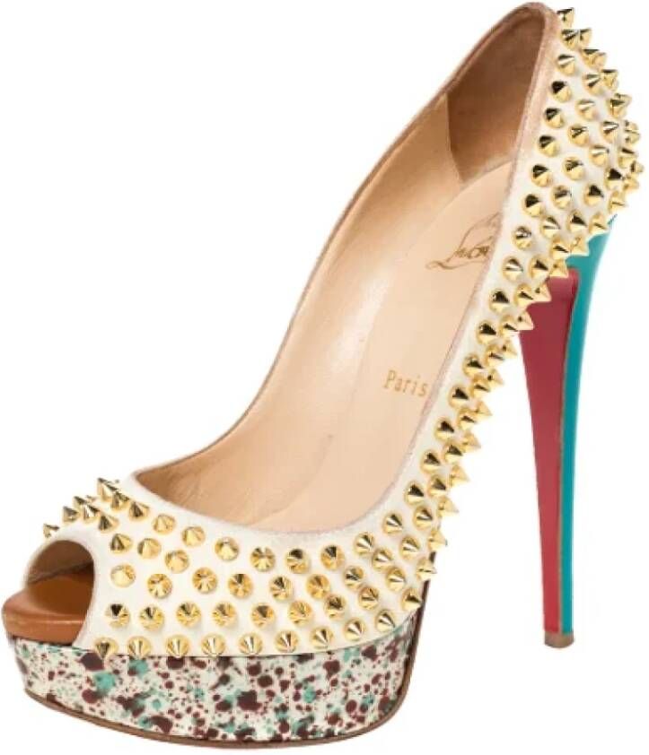 Christian Louboutin Pre-owned Leather heels Multicolor Dames