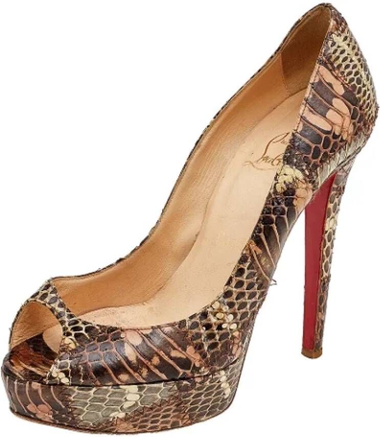 Christian Louboutin Pre-owned Leather heels Multicolor Dames