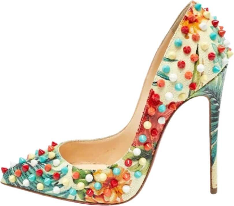 Christian Louboutin Pre-owned Leather heels Multicolor Dames