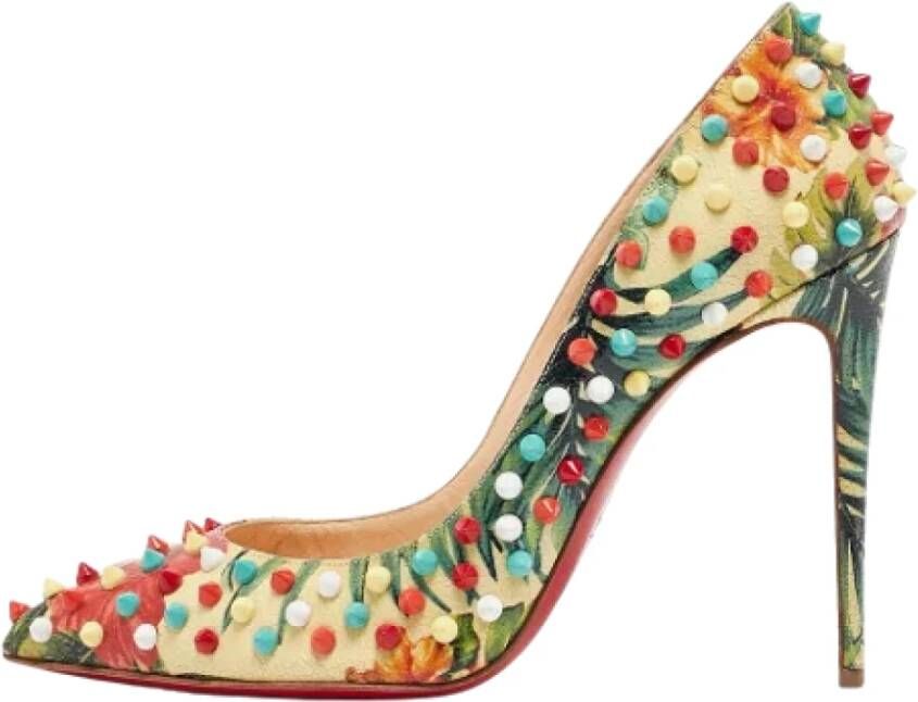 Christian Louboutin Pre-owned Leather heels Multicolor Dames