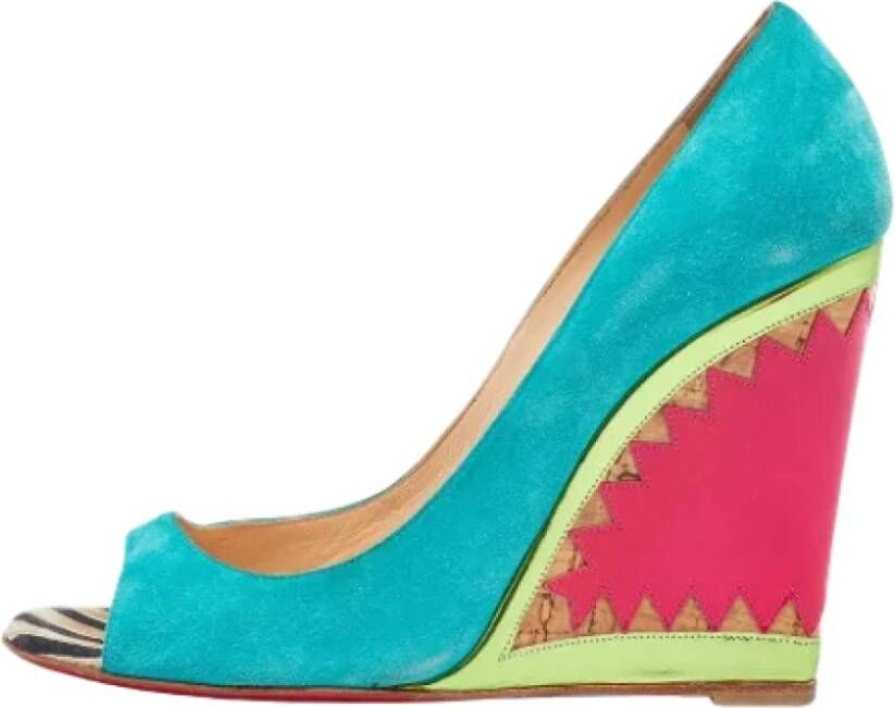 Christian Louboutin Pre-owned Leather heels Multicolor Dames