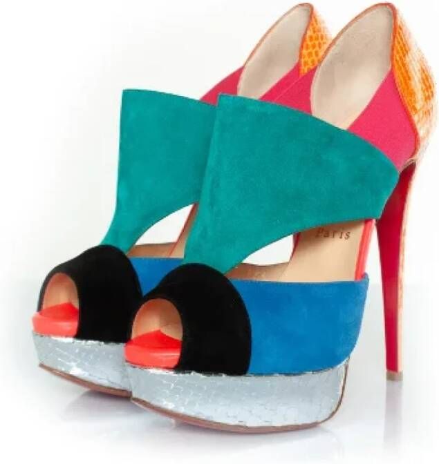 Christian Louboutin Pre-owned Leather heels Multicolor Dames