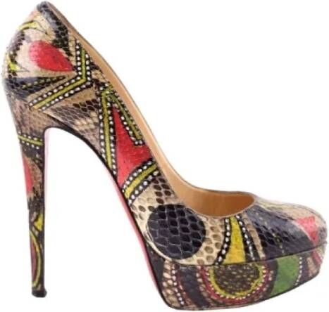 Christian Louboutin Pre-owned Leather heels Multicolor Dames