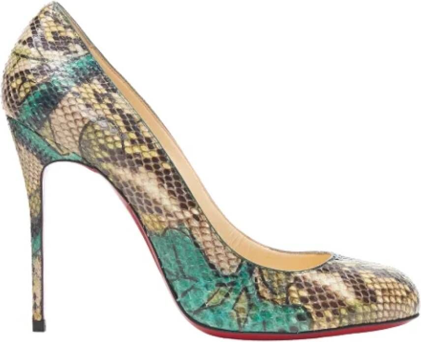 Christian Louboutin Pre-owned Leather heels Multicolor Dames