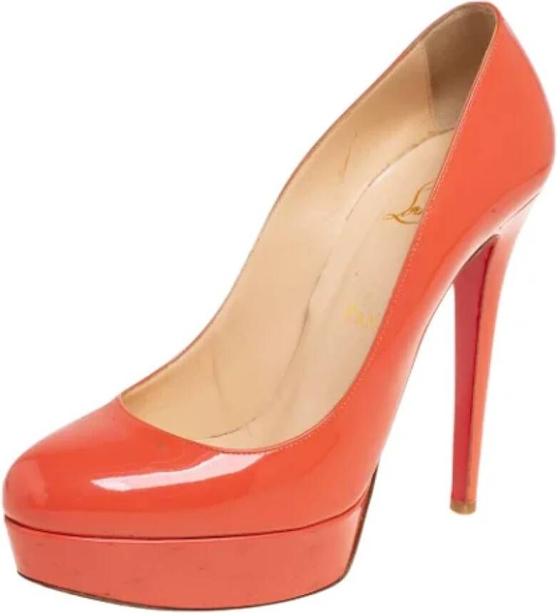 Christian Louboutin Pre-owned Leather heels Pink Dames