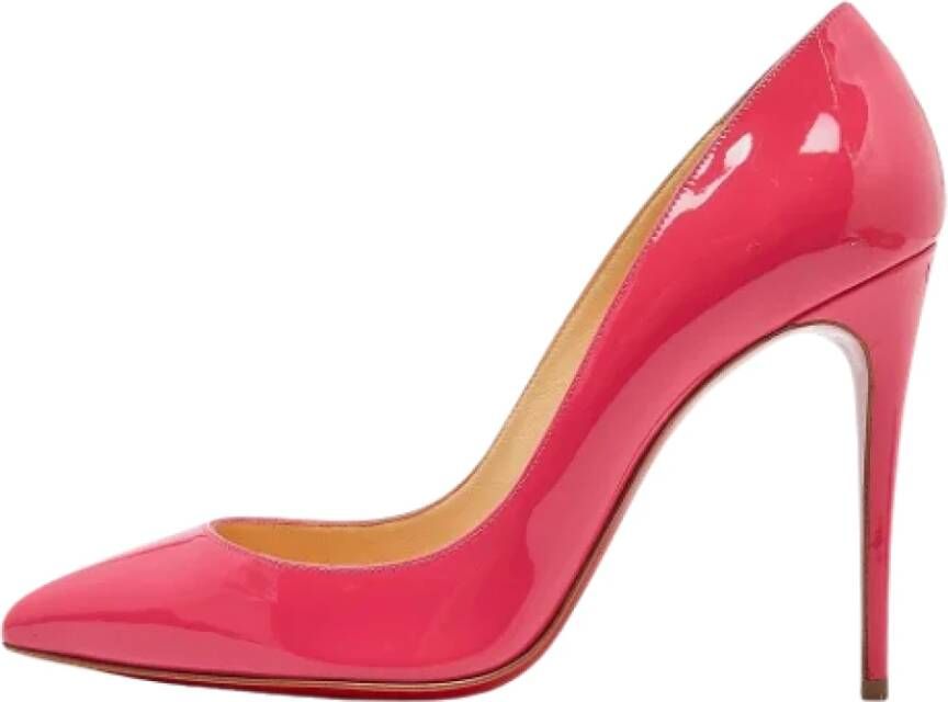 Christian Louboutin Pre-owned Leather heels Pink Dames