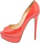 Christian Louboutin Pre-owned Leather heels Pink Dames - Thumbnail 1